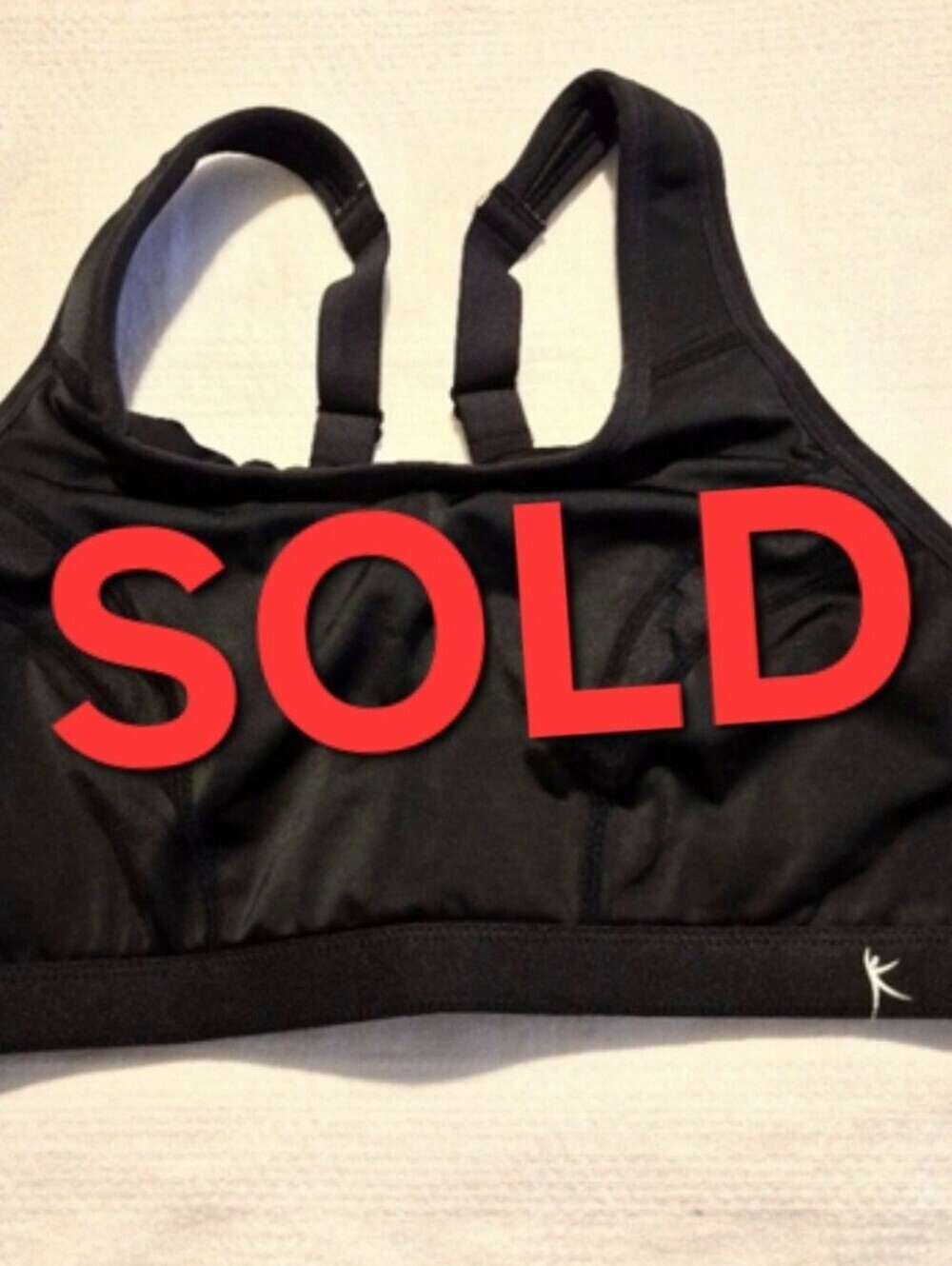 Danskin Now women's Medium high impact Secret Support black Bra Max Support NWT